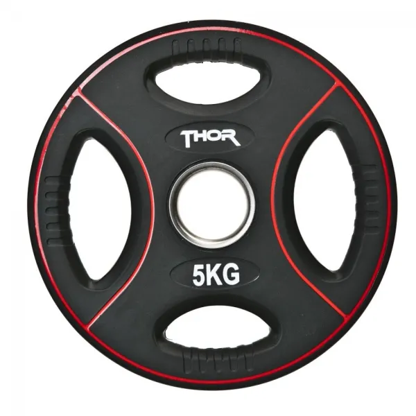 Thor Fitness Vektskive med håndtak 5kg (1 stk)