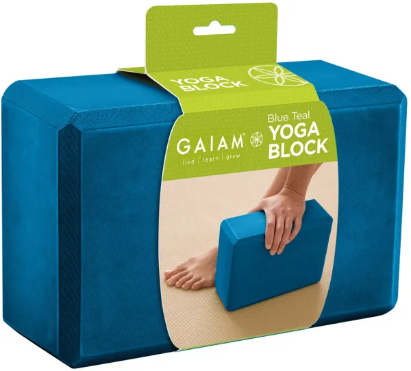 Gaiam Brique de Yoga Teal Bleu